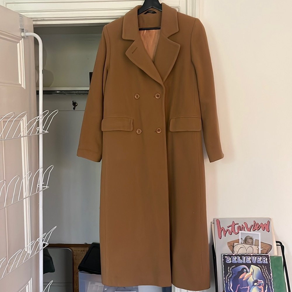 Wool camel coat